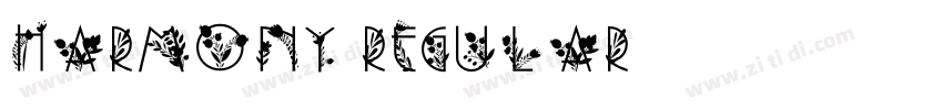 Harmony Regular字体转换